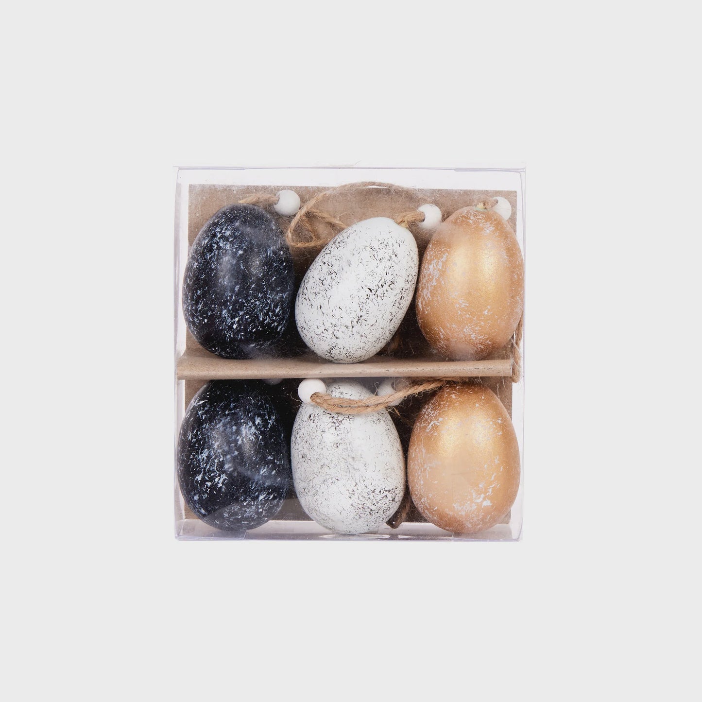 Exquisite Set/6 Speckled hanging eggs