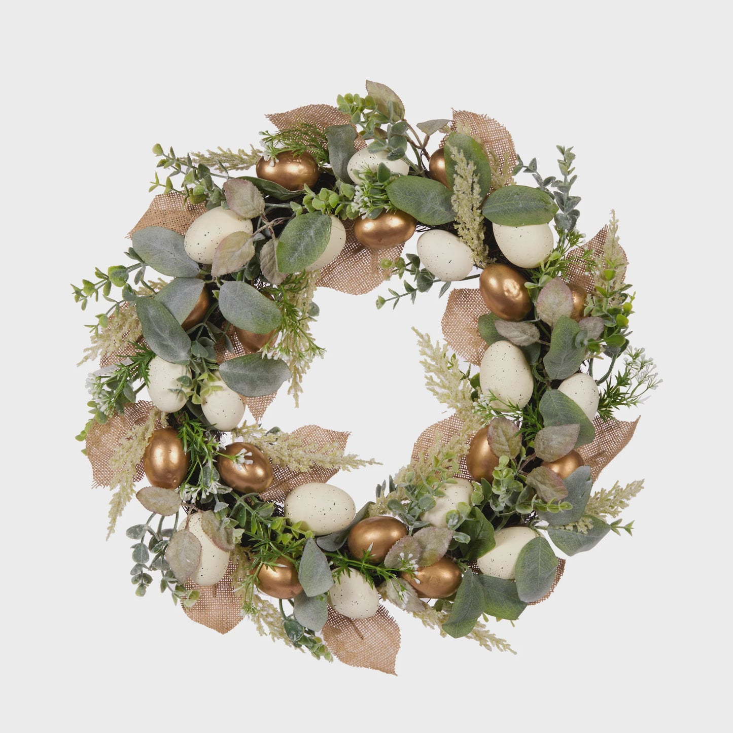 61 Cm Golden Egg Wreath