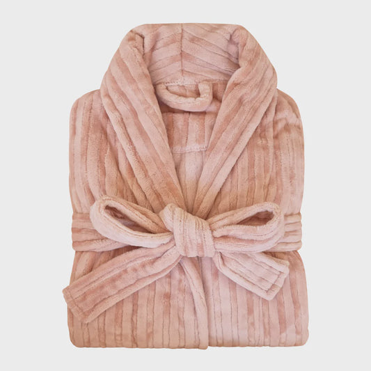 layla robe one size soft pink