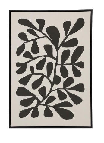 Coral C Textured Canvas w Black frame