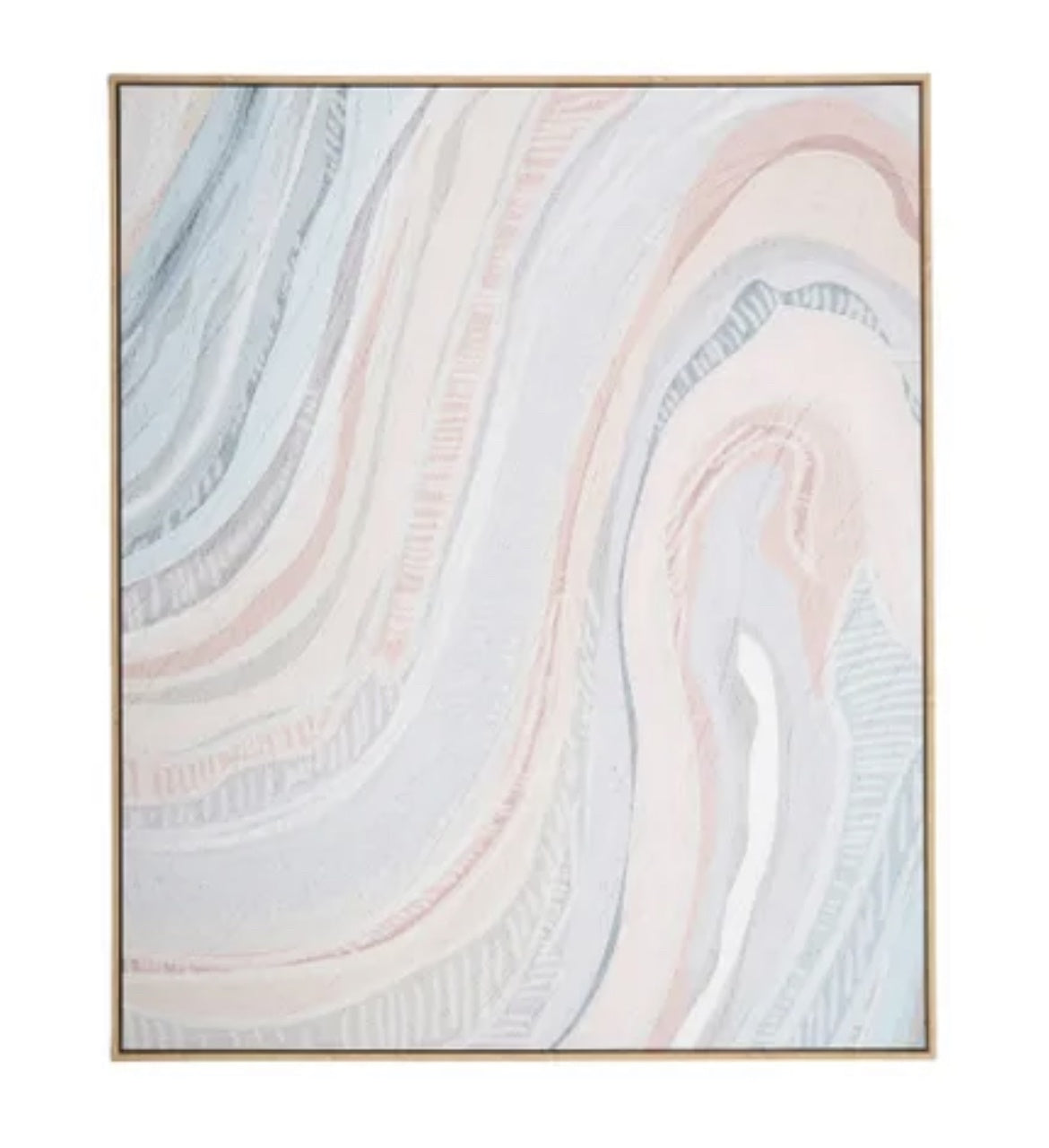 Chalk Nat Frame Oil Canvas