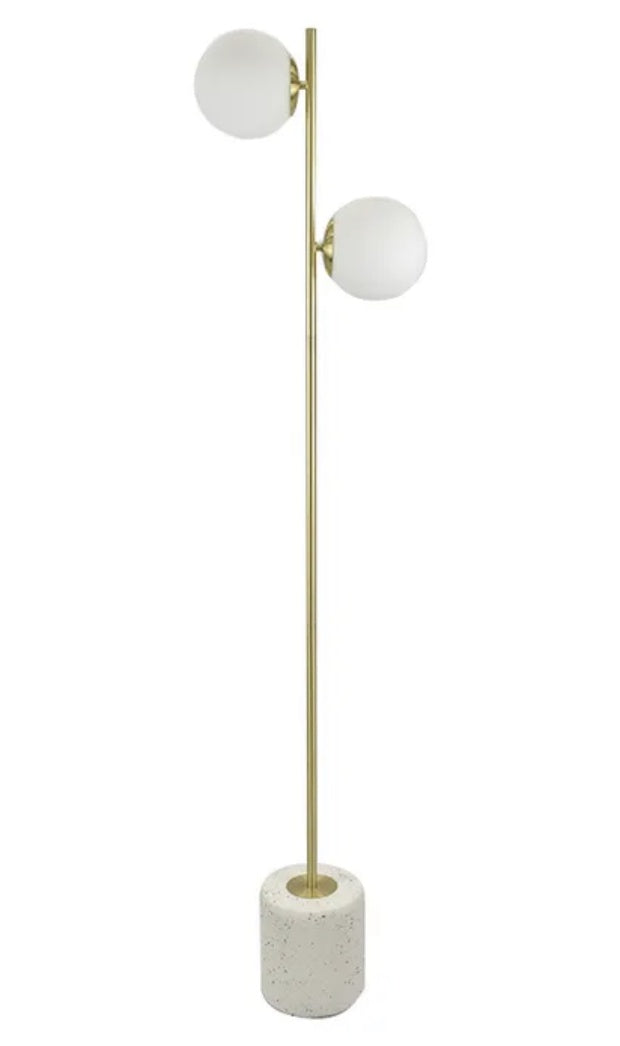 Domo Terrazzo / Metal Floor Lamp