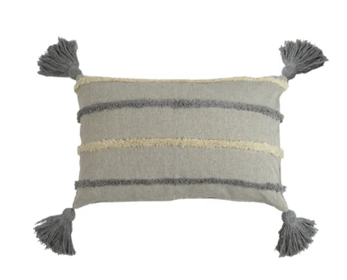 Dion Cotton Cushion Light Blue rectangle