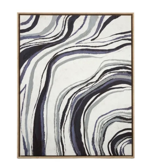 Pools Nat Frame Oil Canvas