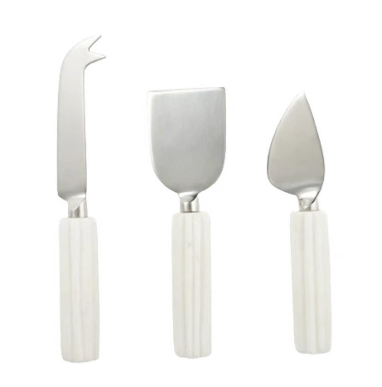 Mara S/3 Marble/Steel Cheese Knife
