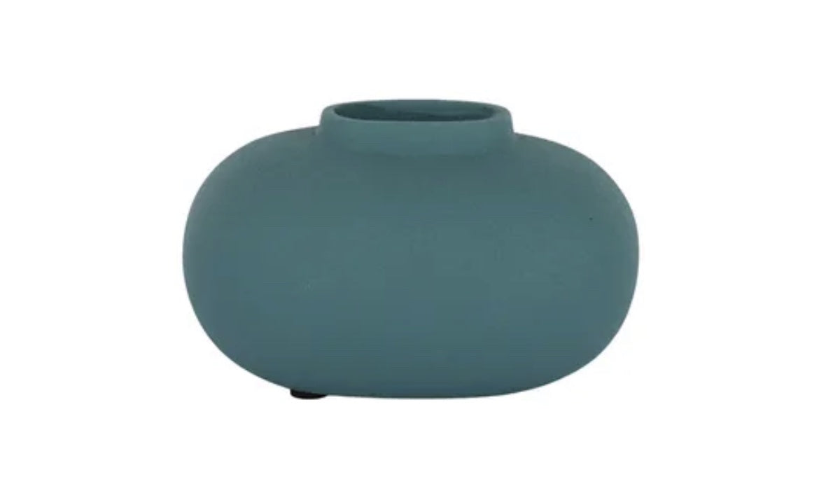 Zaria Metal Vase Teal