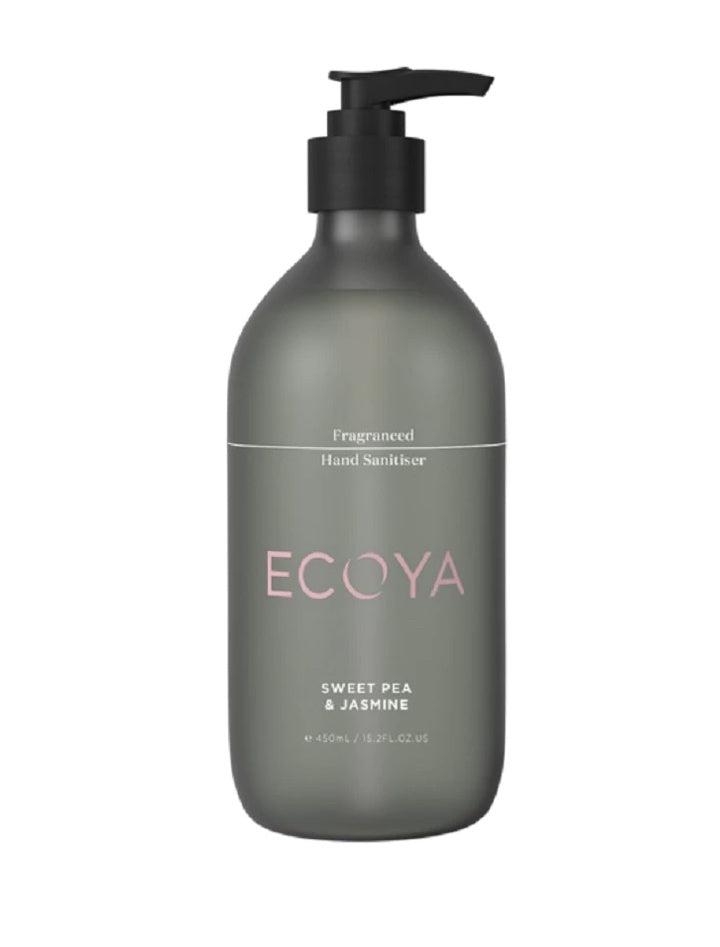 Ecoya Sweet Pea and Jasmine Fragranced Hand Sanitiser 450ml