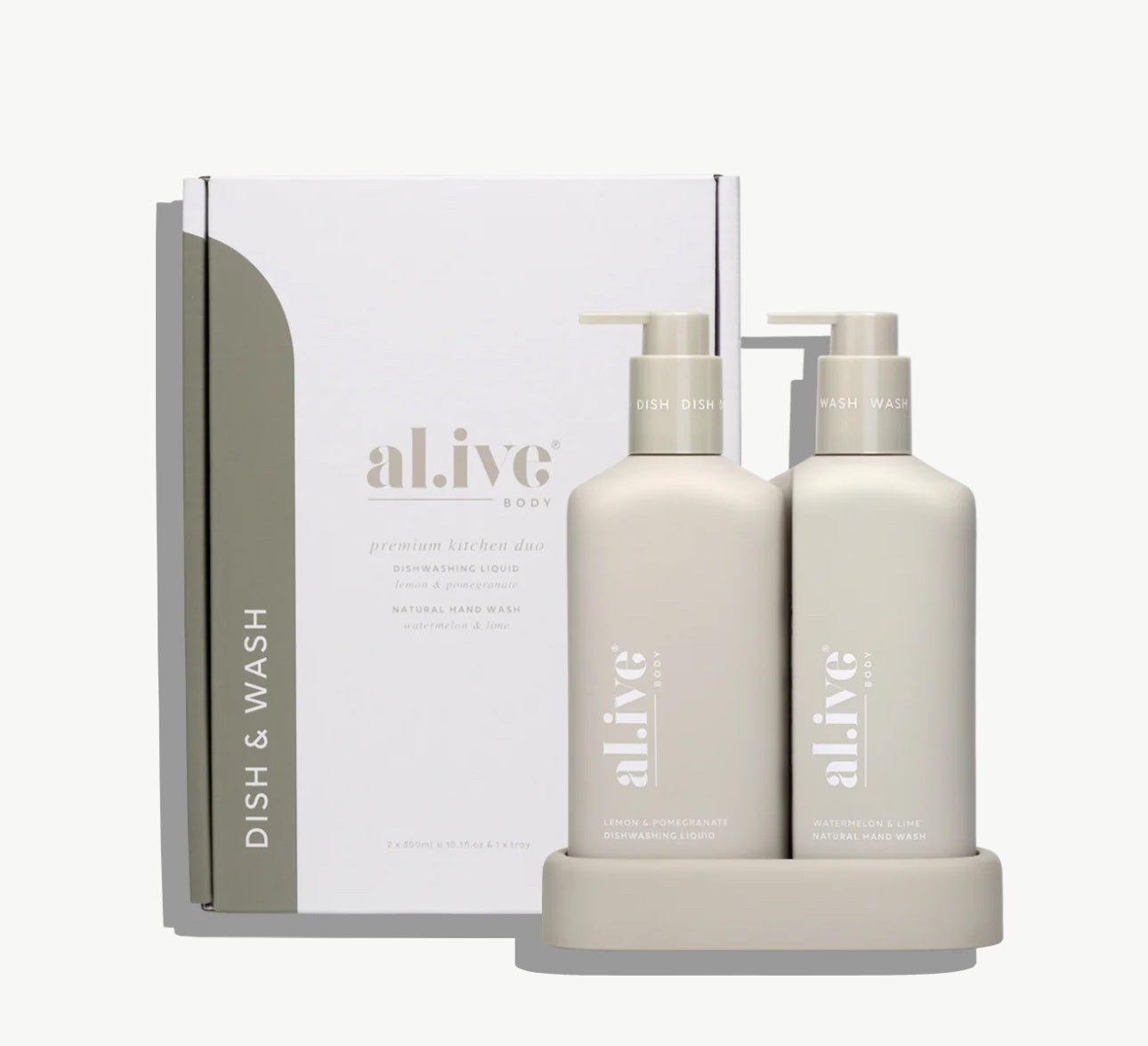Al.ive DISHWASHING LIQUID, BENCH SPRAY & HAND WASH PACK