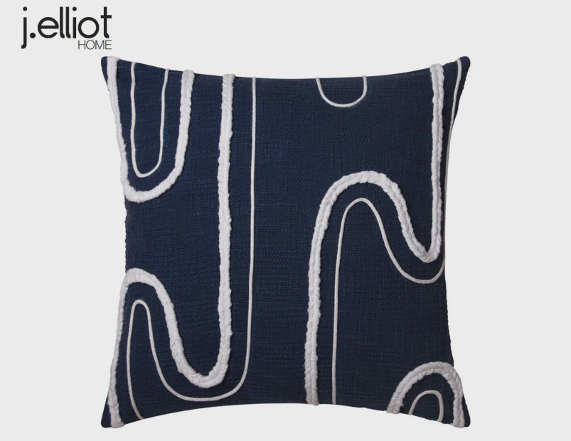 zemira cushion ivory & navy