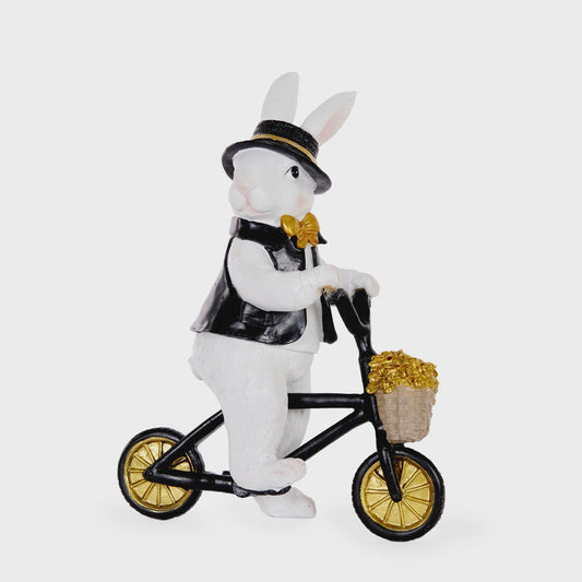 Exquisite Rabbit On Bicycle