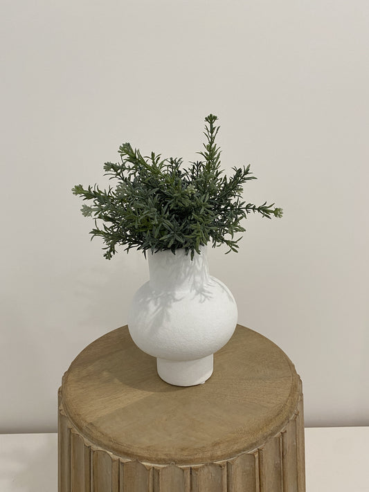 Greenery Bunch with White Flowers