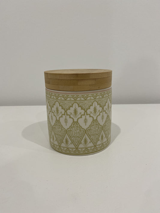 Aleah Ceramic/Wood cannister