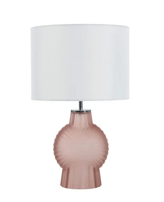 Mirit Glass Table Lamp Peach