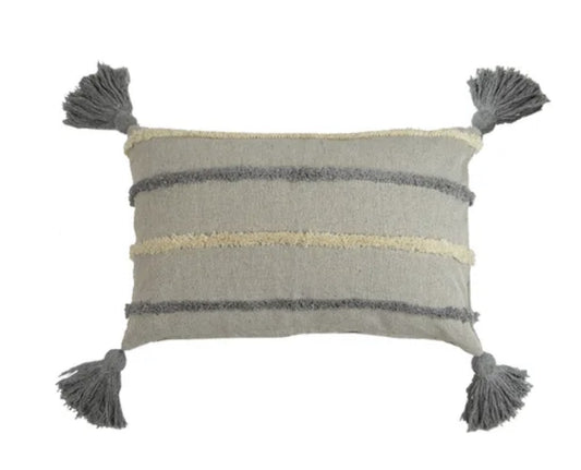 Dion Cotton Cushion Light Blue rectangle