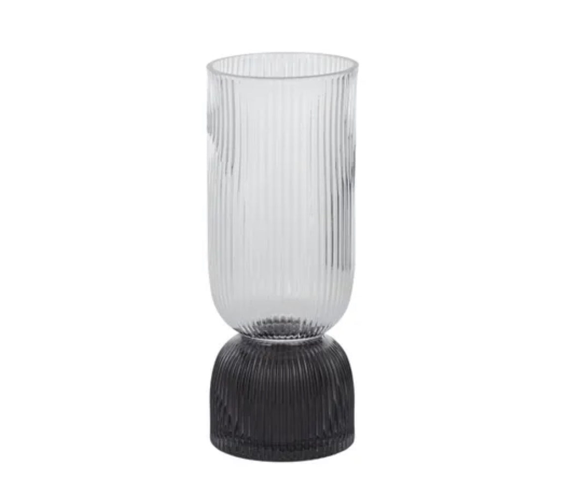 Erwin Glass Vase Grey / Charcoal