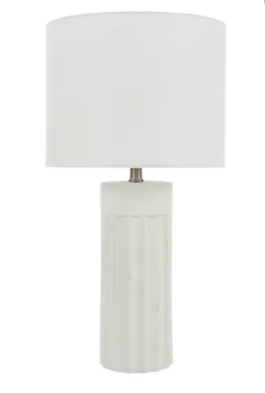 Florentina Ceramic Lamp White
