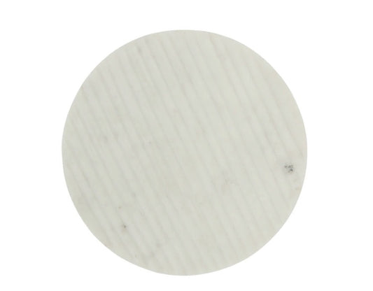 Mara Marble Round Trivet/ White