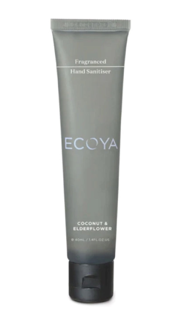 Ecoya Coconut and Elderflower Fragranced Hand Sanitiser 40ml