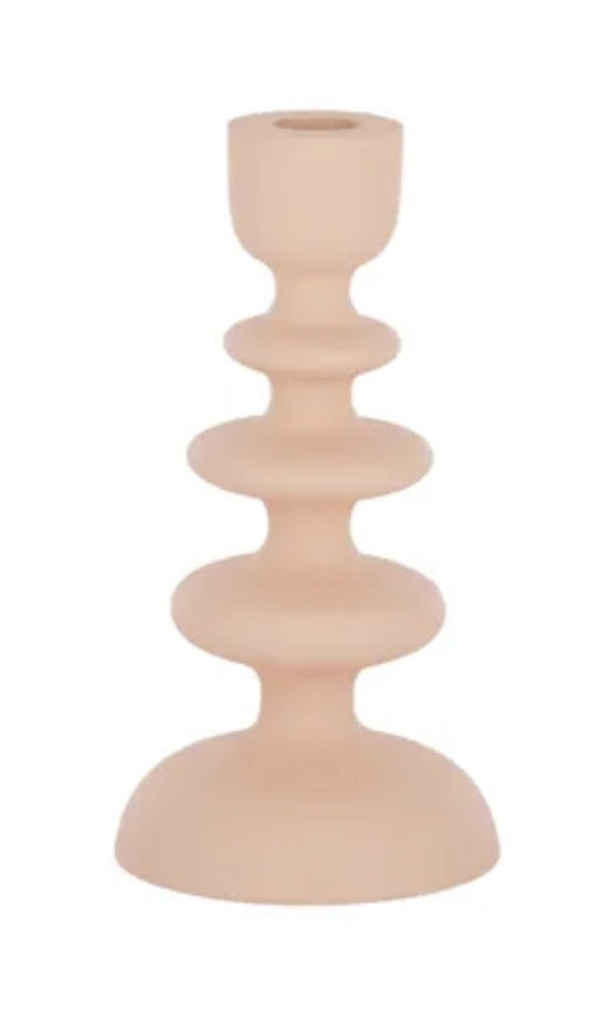 Ava Metal Candleholder Coral