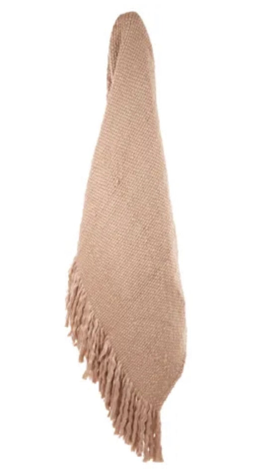 Celine Cotton Blend Throw Clay