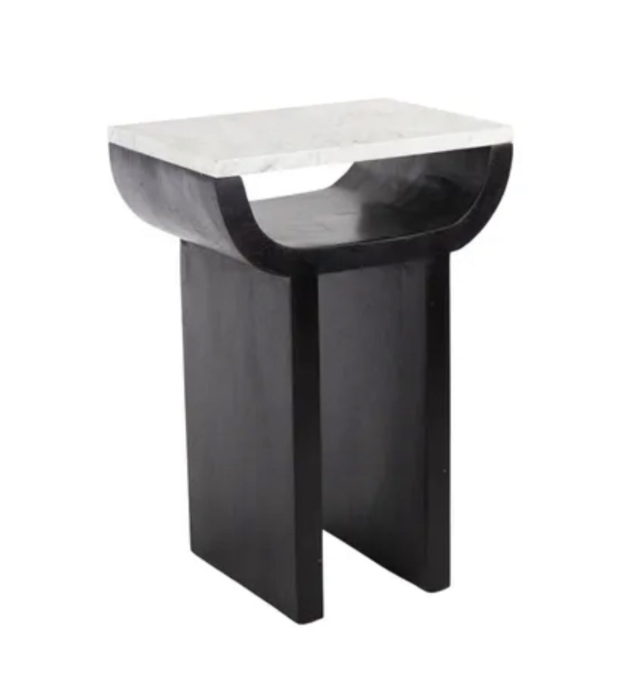 Relic Wood / Marble Table Black