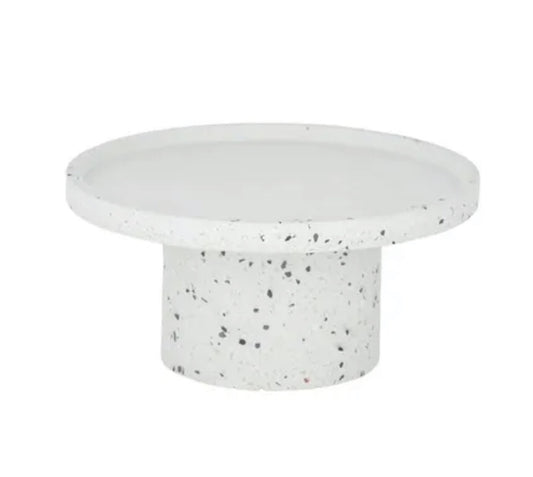 Giada Terrazzo Cake stand White
