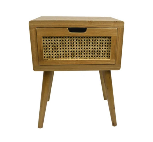 Mulberry Ratten wood bedside