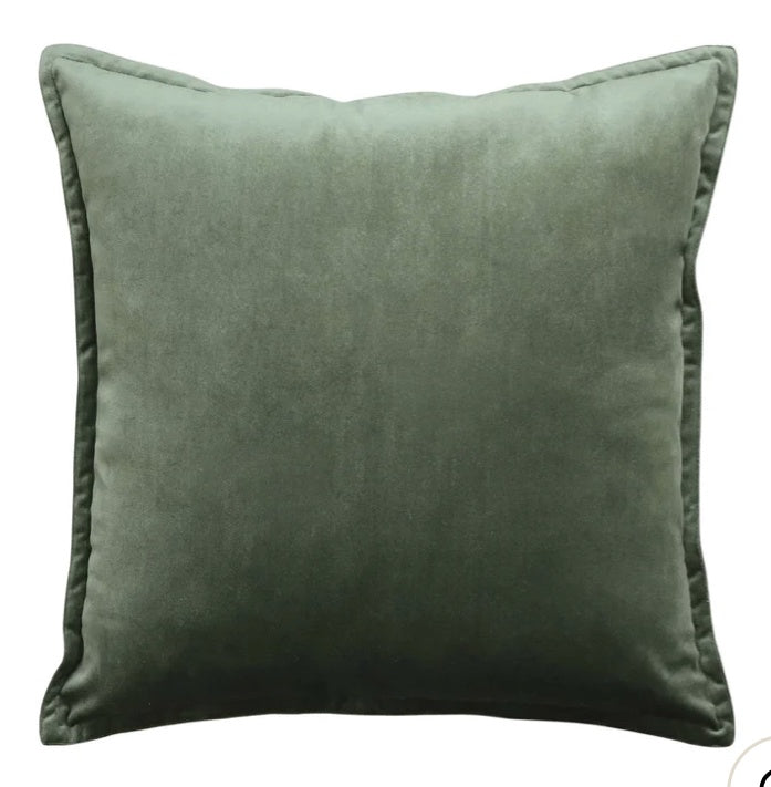 Mira Velvet Olive Cushion