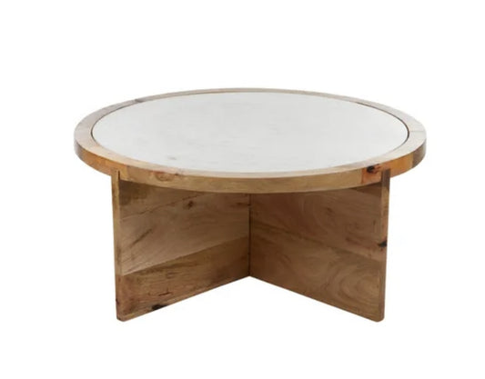 Mira Marble/Wood Coffee Table