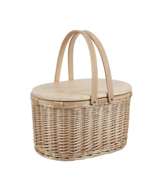 Amy Picnic Cooler with Bamboo Lid