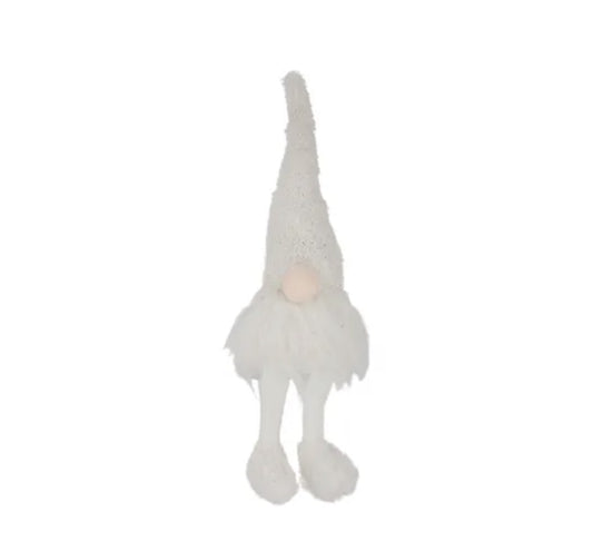 Gnome Fur Dangly small white