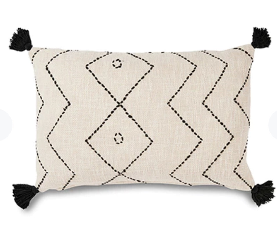 Caribu Embroidered Cushion rectangle