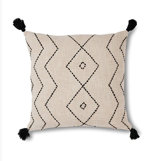 Caribu Embroidered cushion Large