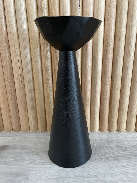 Norah Black Large candle holder
