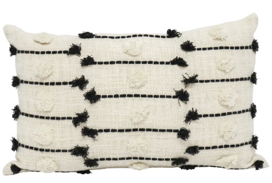 Casabianca Cushion in Natural and Black