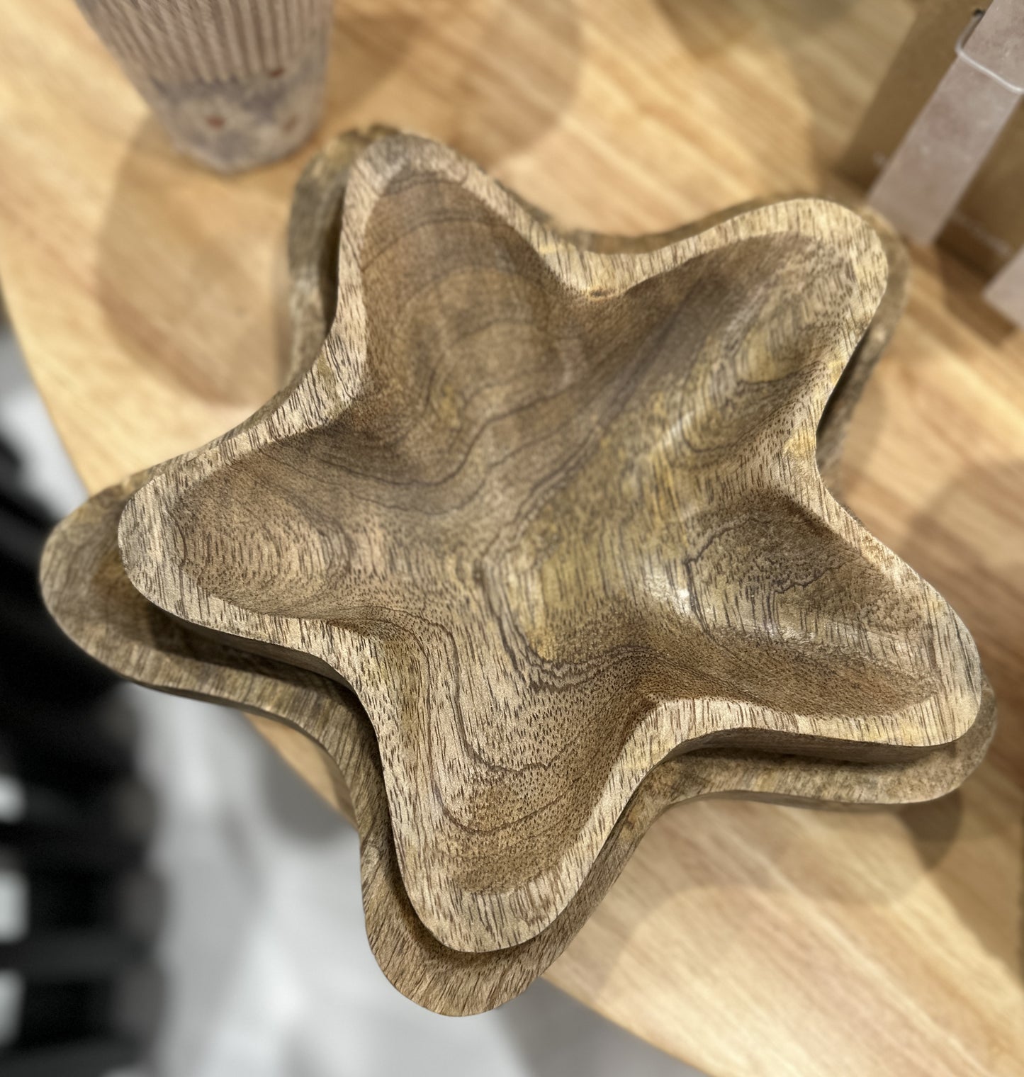 Doria Wood starfish plate set of 2