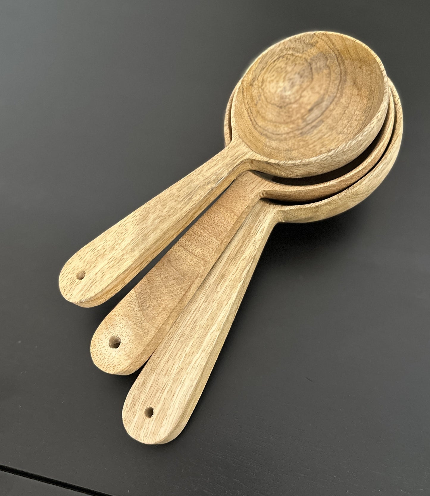 Wooden serving spoons set of 3