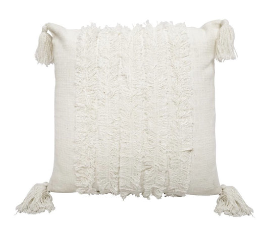 Ayana Ebroidered Cushion White Square