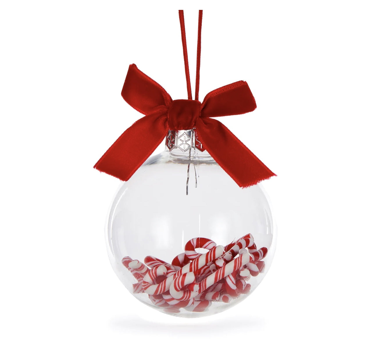 Candy Cane Filled Bauble Hanging